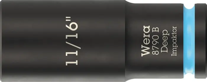 Rabatt Steckschlüsseleinsatz 8790 B Impaktor Deep 3/8 Zoll 11/16 Zoll L.63mm WERA