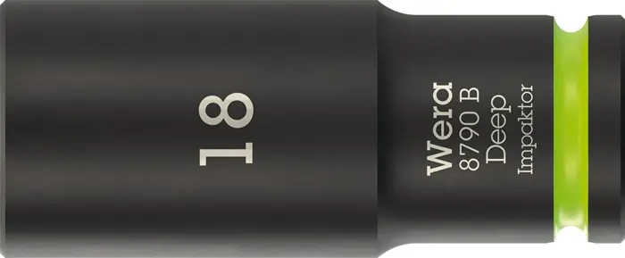 Steckschlüsseleinsatz 8790 B Impaktor Deep 3/8 Zoll 18mm L.63mm WERA Aktuell
