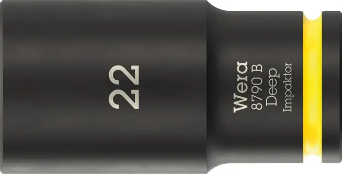 Steckschlüsseleinsatz 8790 B Impaktor Deep 3/8 Zoll 22mm L.63mm WERA Saisonangebot