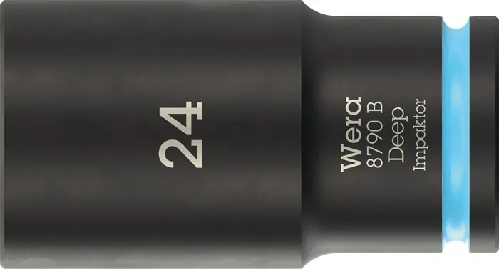 Ausverkauf Steckschlüsseleinsatz 8790 B Impaktor Deep 3/8 Zoll 24mm L.63mm WERA