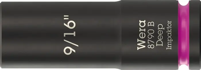 Bestpreis Steckschlüsseleinsatz 8790 B Impaktor Deep 3/8 Zoll 9/16 Zoll L.63mm WERA