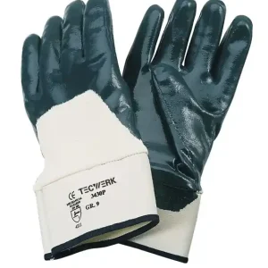 Handschuhe Neckar Gr.10 blau Nitrilteilbeschichtung EN 388 PSA II TECWERK VE: 12 Paare Preisknaller