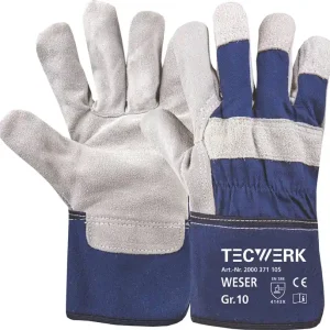 Handschuhe Weser Gr.10 blau EN 388 PSA II TECWERK VE: 12 Paare Nur Für Kurze Zeit