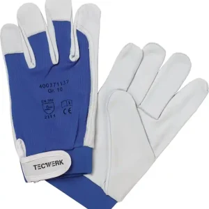 Handschuhe Donau Gr.8 natur/blau EN 388 PSA II TECWERK VE: 12 Paare Beliebt