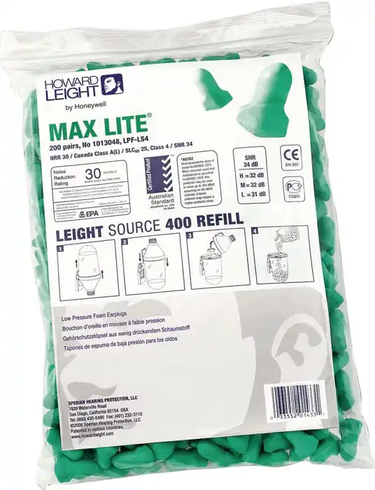 Gehörschutzstöpsel MAXIMUM LITE REFILL LS400 EN352:2020 SNR 34 dB 200PA/Pk. Preiswert