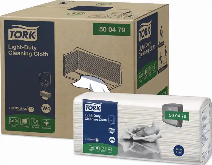 Putztuch TORK 500479 L.ca.415 mmxB.ca.355mm weiß 1-lagig 4 Pk.m.je 120 Blätter Sichere Zahlung