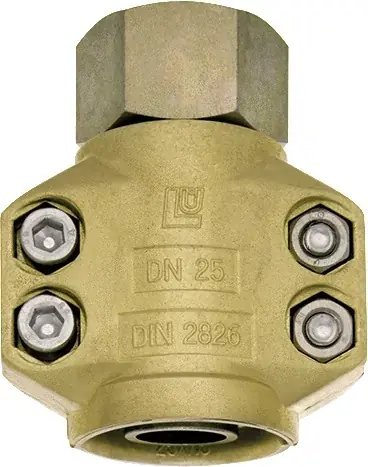 Dampfschlaucharmatur STA verz.u.gelb passiviert Schl.-Gr.25mm IG 1 Zoll TEGUMA Meistverkauft