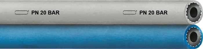 Top-Angebot Zwillings-Steuerungsschl.TWIN HOSE/PVC ID 6mm AD 11,0mm L.100m Blau/grau TEGUMA VE: 100 Meter
