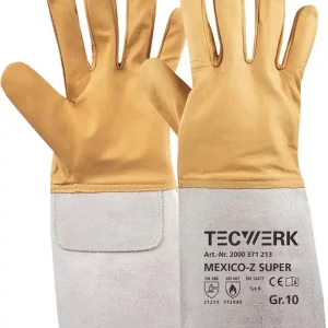 Jetzt Bestellen Schweißerhandschuhe Mexico Z Super Gr.11 gelb/grau EN 388/407/12477 10PA TW VE: 10 Paare