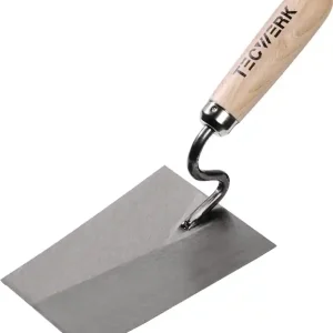 Maurerkelle L.200mm B.140mm m.Buchenholzheft,S-Hals rostfr.VA TECWERK Expressversand