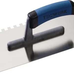 Must-Have Glättekelle L.280mm B.130mm Zahn 8x8 VA S.0,7mm TECWERK