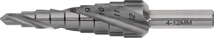 Top-Seller Stufenbohrer Bohrber.4-12mm HSS Spiralnut Z.2 Stufen 9 TECWERK