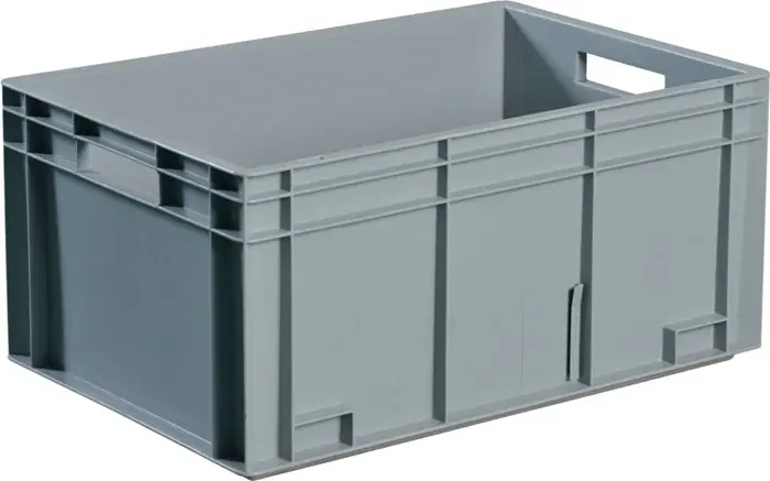 Markenprodukt Transportbehälter L400xB300xH320mm grau PP Durchfassgr.Seitenw.geschl.TECWERK