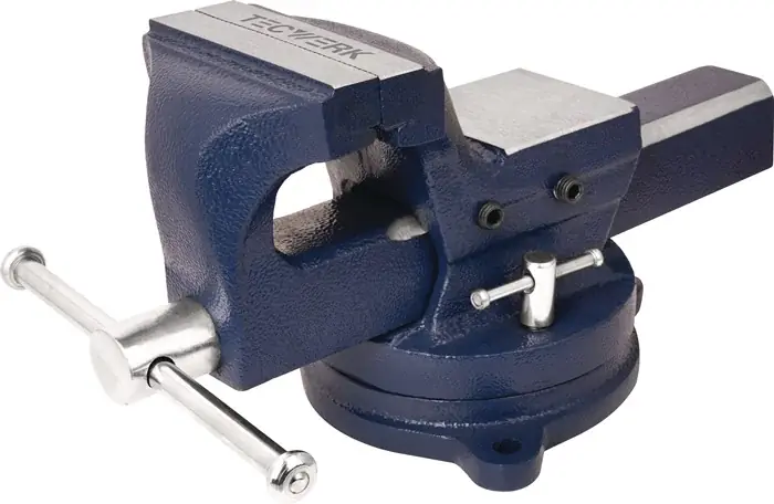 Gußschraubstock Backen-B.150mm Spann-W.155mm Eisenguss (Sphäroguss) TECWERK Abverkauf
