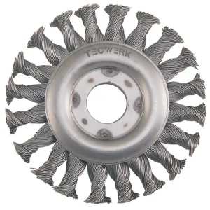 Rundbürste D.115mm Drahtstärke 0,5mm VA-Draht 12mm 12500min-¹ TECWERK Top-Angebot