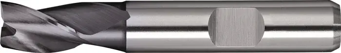 Bohrnutenfräser DIN 327 TypN D.12mm HSS-Co8 TiCN Weldon Z.3 kurz TECWERK Kracherpreis