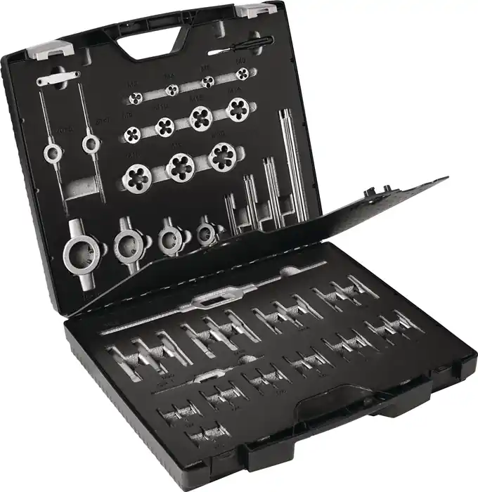 Gewindeschneidzeugsatz M3-M20 54tlg.HSS Ku.-Kass.TECWERK Top-Angebot