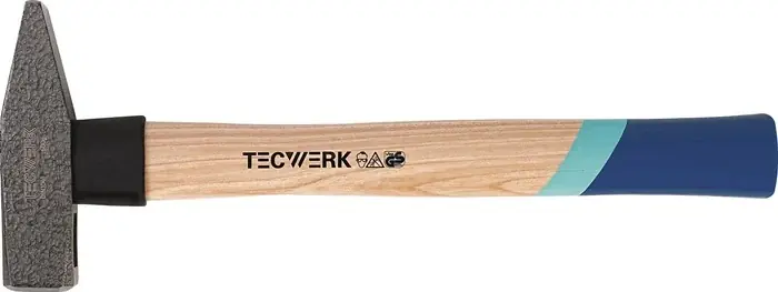 Expressversand Schlosserhammer 1000g Stiel-L.360mm Hickory m.Nylonschutzhülse TECWERK