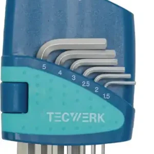 Jetzt Bestellen Sechskantwinkelschraubendrehersatz 9-tlg.Ku.-Halter SW 1,5-10mm kurz TECWERK