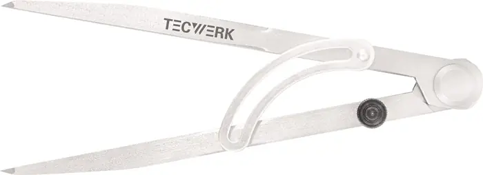 Spitzzirkel L.200mm m.Stellbogen TECWERK Geprüft