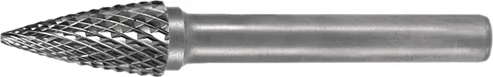 Frässtift SPG D.12mm Kopf-L.25mm Schaft-D.6mm HM Verz.Kreuz TECWERK Top-Seller