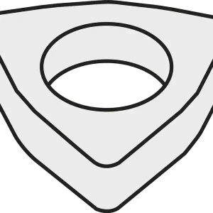 Super-Preis Wendeplatten-Unterlegscheibe ISO DWS 328-02 Bruttogewicht 6,19g PRAMET VE: 10 Stück