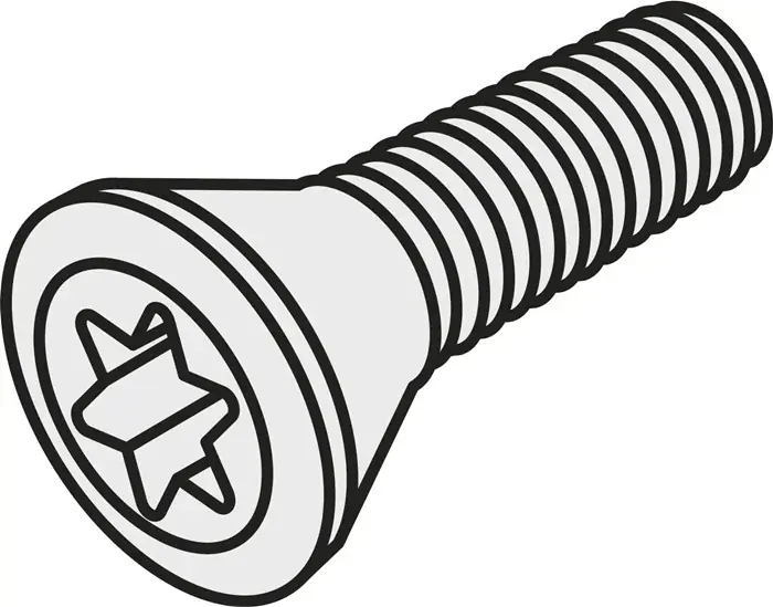 Torx-Senkkopfschraube ISO US 6020-T25P Bruttogewicht 3,9g PRAMET Echt