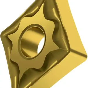 Drehwendeschneidplatte ISO CNMG 120408E-NF:T8315 D.5,16mm PVD beschichtet Gold VE: 10 Stück Neu Im Sortiment