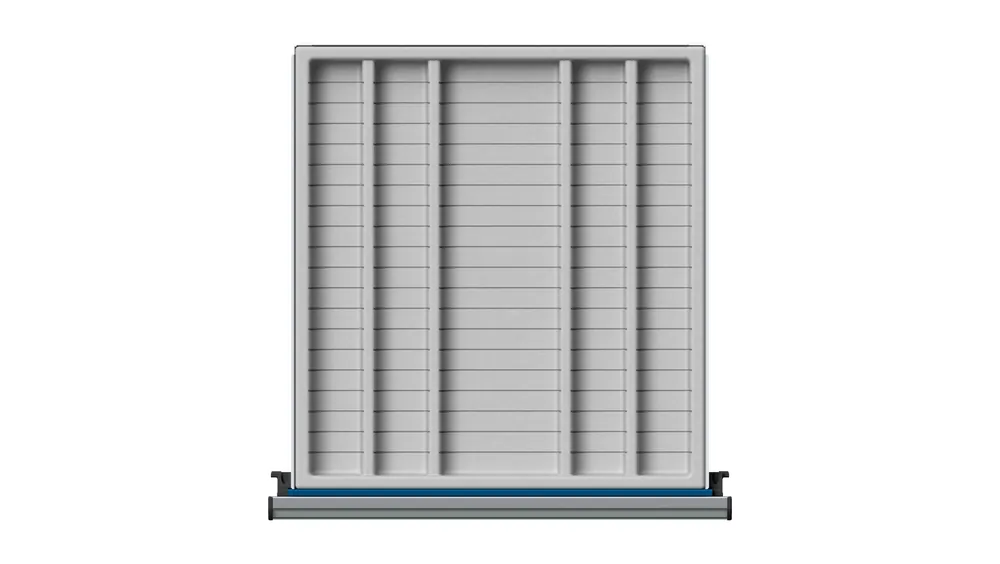 ULMIA Muldeneinsatz 5-muldig aus Kunststoff mit 10 Fachteilern für Schublade 500x540 mit Lochboden - ab FH90 Must-Have