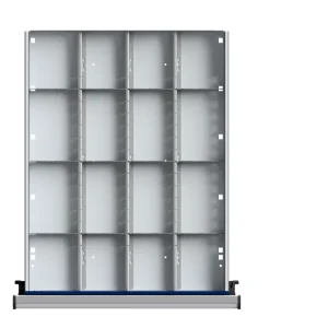 Finale Aktion ULMIA 1/4 Teilung für Schublade 410x540 mit Lochboden - FH60 WH40