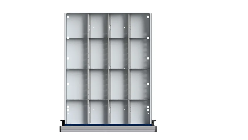 Finale Aktion ULMIA 1/4 Teilung für Schublade 410x540 mit Lochboden - FH60 WH40