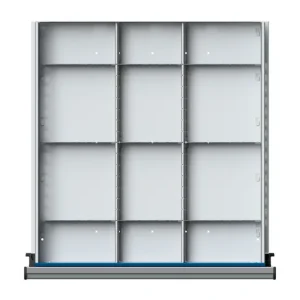 Sichere Zahlung ULMIA 1/3 Teilung für Schublade 500x540 mit Lochboden - FH90-150 WH60