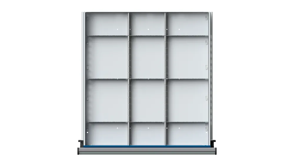 Sichere Zahlung ULMIA 1/3 Teilung für Schublade 500x540 mit Lochboden - FH90-150 WH60