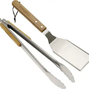 Grillbesteck Duo Spatel:36 cm,Zange:39cm 2-teilig:Spatel u.Zange Farbkarton m.FT Must-Have