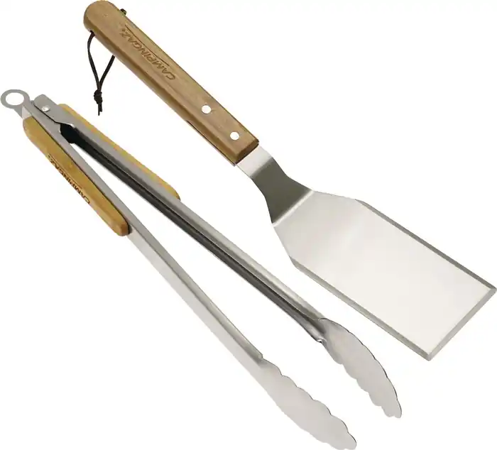 Grillbesteck Duo Spatel:36 cm,Zange:39cm 2-teilig:Spatel u.Zange Farbkarton m.FT Must-Have