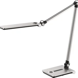 Ausverkauf Schreibtischleuchte Wave silber geb.H.max.760mm Standfuß m.LED HANSA