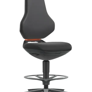 Arbeitsdrehstuhl TEXON Sitz-Stopp-Rl.u.Fußring Supertec schwarz 570-810mm BIMOS Letzte Chance