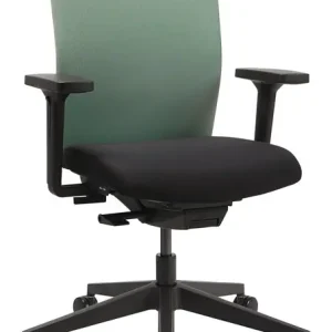 Kracherpreis Bürodrehstuhl Synchr.-M.schwarz/mintgrün 420-540mm m.Lehnen Trgf.110kg TOPSTAR