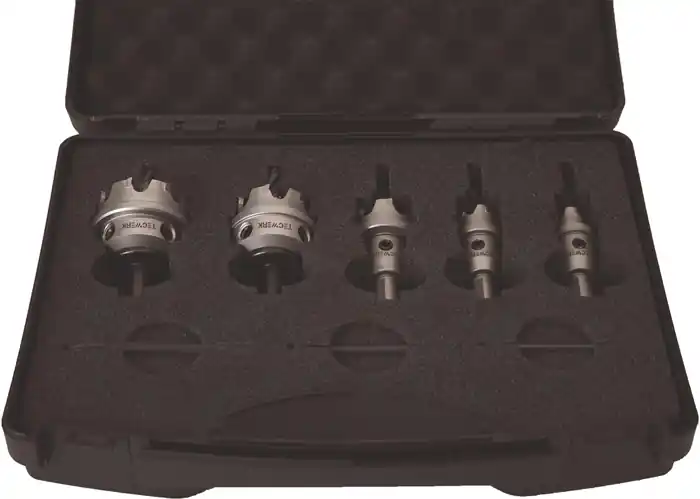 Lochsägensatz 8-tlg.16-40mm Schnitt-T.4mm HM-bestückt TECWERK Preisreduziert
