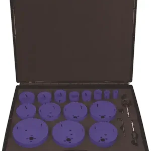 Lochsägensatz 17-tlg.19-114mm Schnitt-T.38mm HSS-Co8 TECWERK Billig