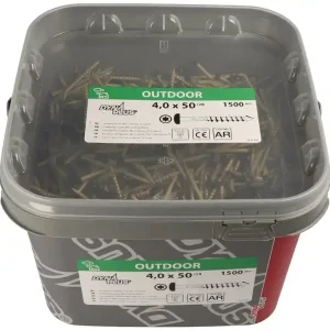 Fassadenschraube AR-coating C4 D4xL40mm bronzene Schraube/Kopf schwarz DYNAPLUS VE: 24 Eimer Top-Angebot