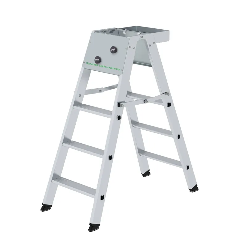 Kracherpreis MUNK Sicherheits-Stufen-Stehleiter Aluminium