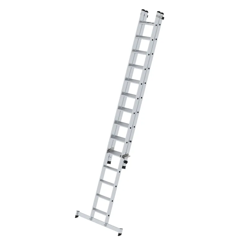 MUNK Stufen-Schiebeleiter 2-teilig mit nivello®-Traverse Preisknaller