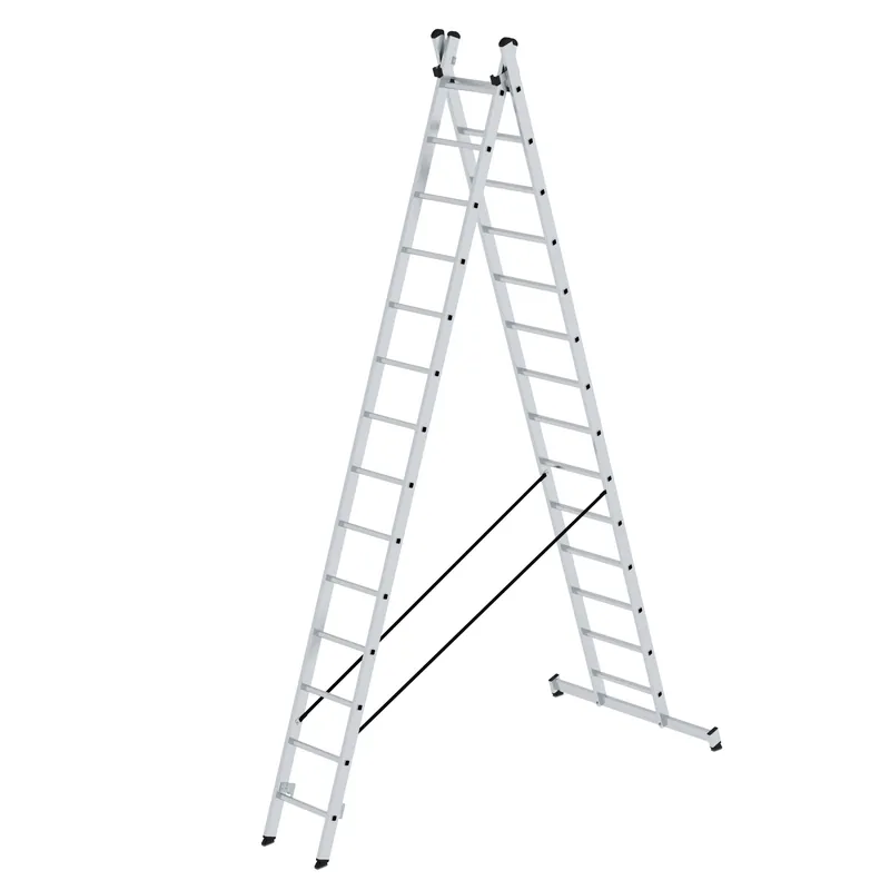 Super-Preis MUNK Sprossen-Mehrzweckleiter 2-teilig mit nivello®-Traverse