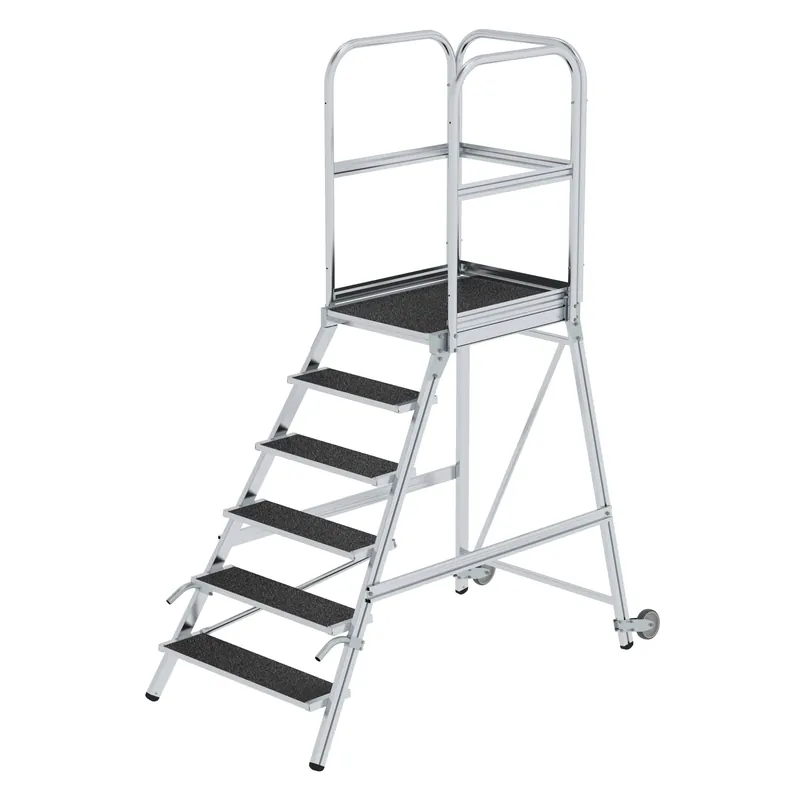 Angebot MUNK Podesttreppe einseitig begehbar mit Rollen und Griffen