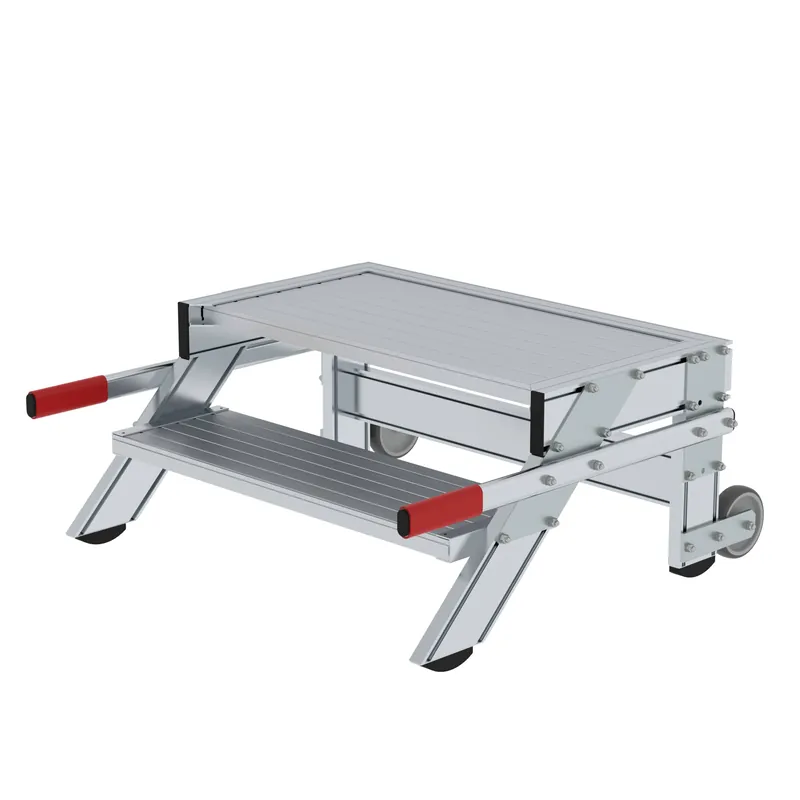 MUNK Arbeitspodest fahrbar mit 240 mm Stufen Versand Am Gleichen Tag