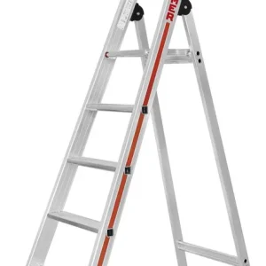 Knallerangebot HYMER Stufenstehleiter mit Plattform 8026 - einseitig begehbar