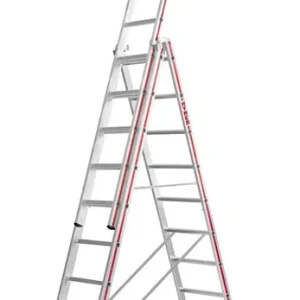 Geprüft HYMER Mehrzweckleiter 4047 - dreiteilig