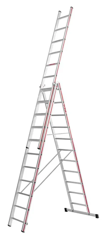 Geprüft HYMER Mehrzweckleiter 4047 - dreiteilig