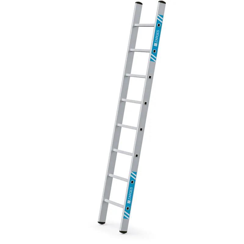 Jetzt Kaufen ZARGES Gebördelte Sprossen-Anlegeleiter Stella L - Aluminium natur